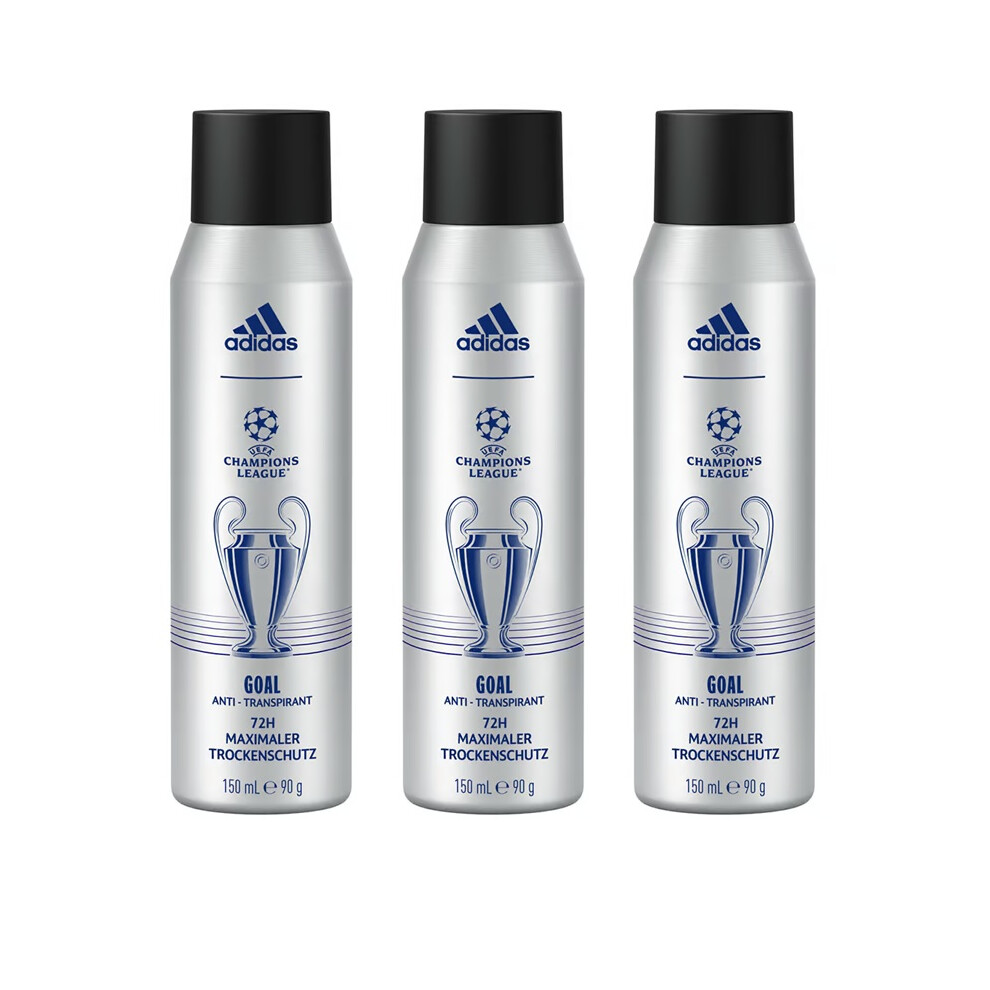 Adidas Men's X3 Uefa Champions League Goal Spray 150Ml