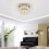 30cm Double-Layer Crystal LED Ceiling Light (30W, 1300lm) - Dimmable with Remote Control 2