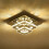30cm Square Double-Layer Crystal LED Ceiling Light (36W, 1400lm) - Dimmable with Remote Control 4