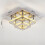 30cm Square Double-Layer Crystal LED Ceiling Light (36W, 1400lm) - Dimmable with Remote Control 7