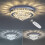 40cm Round Crystal Droplets LED Ceiling Light (36W, 2100lm) - Dimmable with Remote Control 4