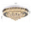 40cm Round Crystal Droplets LED Ceiling Light (36W, 2100lm) - Dimmable with Remote Control 6