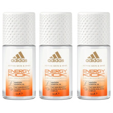 X3 Adidas Active Skin&mind Energy kick Rollon 50ml