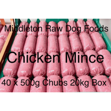 Frozen Dog Food Chicken Mince 40 x 500g chubs 20kg box BARF RAW DIET delivered
