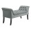 Grey Velvet Tufted Bed Bench 2