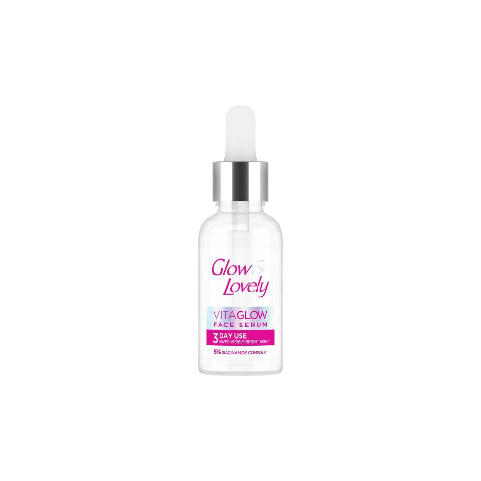Glow & Lovely Vitaglow Face Serum 30g  Brightening & Hydrating Serum for Radiant, Even-Toned Skin