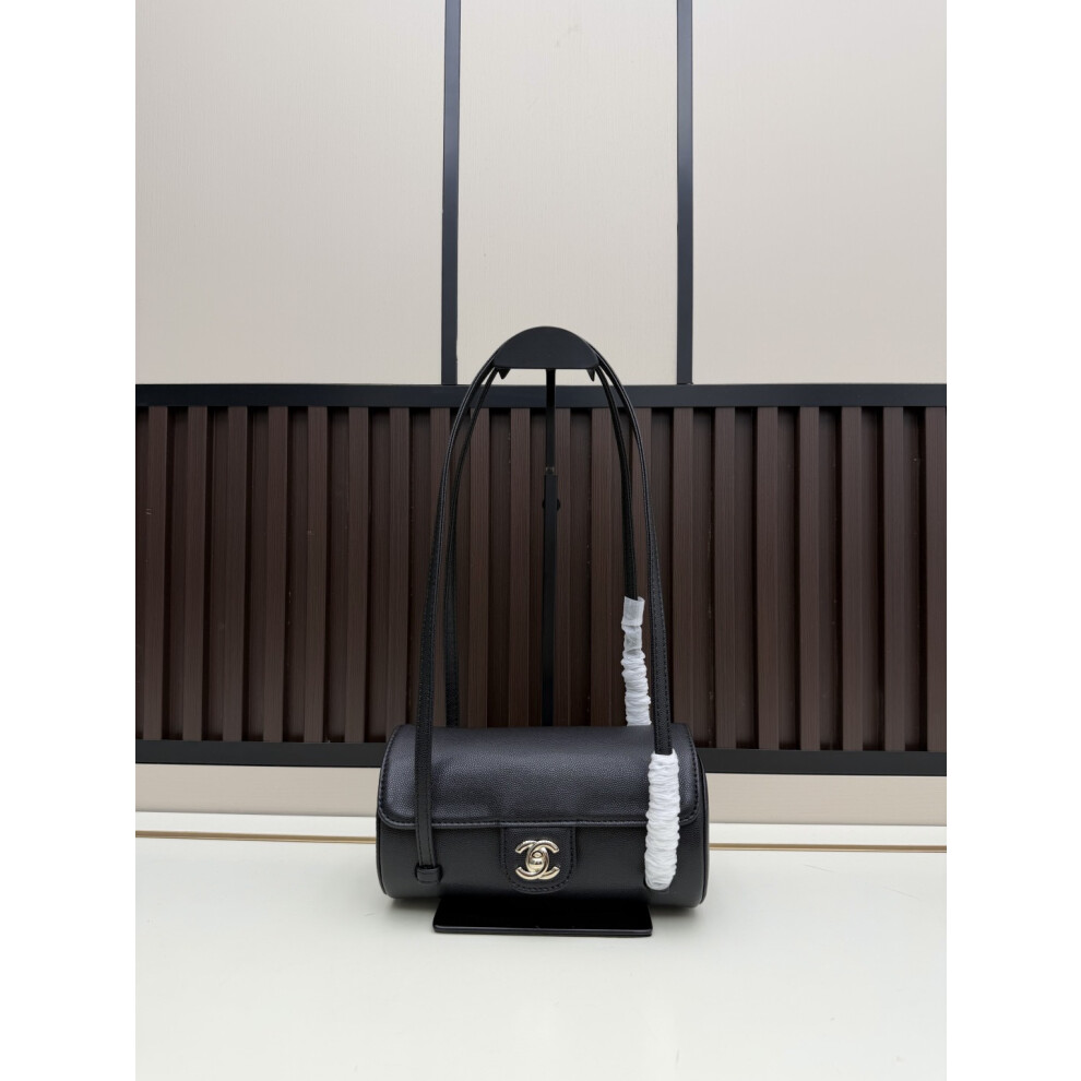 Xhrain Chanel 26C Mini Flap Bag | Jennie Celebrity Style Vintage Chain Shoulder Bag Black