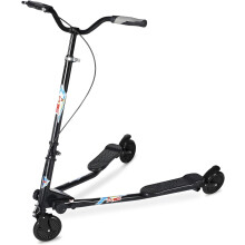 Swing Scooter Adjustable 3 Wheels Foldable Wiggle Scooter Self Drifting for KidsAdult Age 6 Years Old and Up