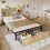 4ft6 double bed 135×190cm Storage compartments in the headboard 7