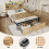 4ft6 double bed 135×190cm Storage compartments in the headboard 18