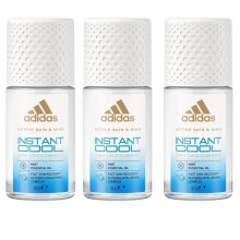X3 Adidas Skin & Mind Instant Cool Deodorant 50ml