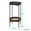 Noa and Nani Flora Round Small Metal Side Table End Occasional Table in Black 6