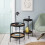 Noa and Nani Flora Round Small Metal Side Table End Occasional Table in Black 5