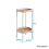 Noa and Nani Flora Round Small Metal Side Table End Occasional Table in Pink 6