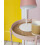 Noa and Nani Flora Round Small Metal Side Table End Occasional Table in Pink 2