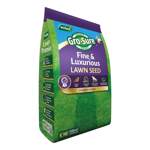 Westland Gro-Sure Fine & Luxurious Lawn Seed 100m²