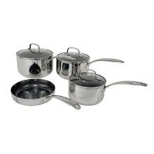 Stoven Hextra 4 Piece Saucepan Set with 20cm Frying Pan