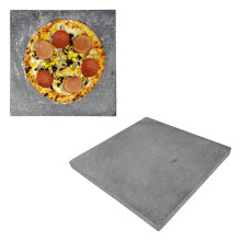 Camp&Fire Natural Square 30x30cm Pizza Baking Stone. Volcanic Lava Stone for Oven & High Heat Retention