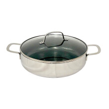 Stoven Hextra 28cm Non-Stick Skillet with Lid