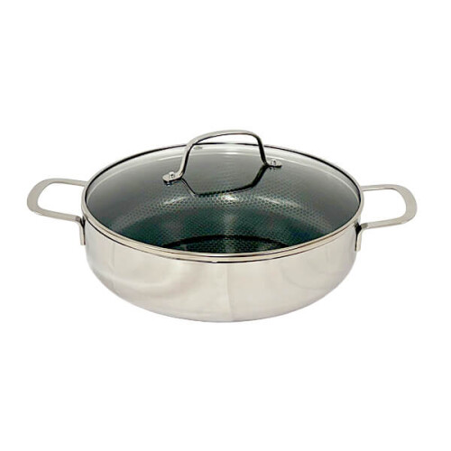 Stoven Hextra 28cm Non-Stick Skillet with Lid