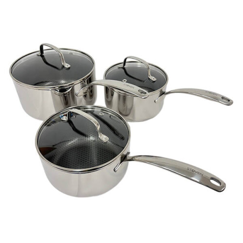 Stoven Hextra 3 Piece Saucepan Set 2