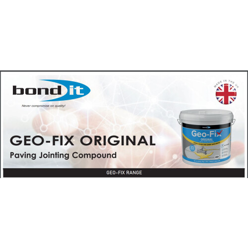 Bond It GEO-FIX Ready Mixed Paving Patio Jointing Compound Mortar Pointing Buff 14kg 1