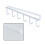 Living And Home Cups Storage 6 Hooks Kitchen Utensil Hanging Hook Rack Holder Under Cabinet Closet White 4