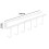 Living And Home Cups Storage 6 Hooks Kitchen Utensil Hanging Hook Rack Holder Under Cabinet Closet White 5