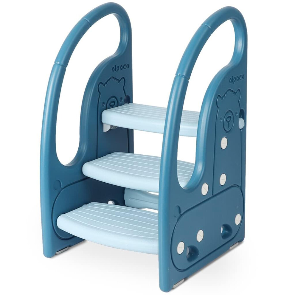 Step Stool For Kids, 3-Step Height Adjustable Toddler Step Stool 576815854676