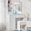 Vanity Dresser Desk Set with LED Lighted Mirror 2