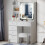 Vanity Dresser Desk Set with LED Lighted Mirror 1