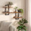 2Pcs Wooden Floating Shelves Wall Mounted Display Storage Décor Home 5