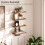 2Pcs Wooden Floating Shelves Wall Mounted Display Storage Décor Home 7