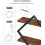2Tiered Floating Wall Mounted Display Shelf Wooden Shelves Black Frame 8