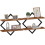 2Tiered Floating Wall Mounted Display Shelf Wooden Shelves Black Frame 5