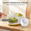 Mini Food Chopper 150ml Compact Vegetable Blender, Removable bowl Simple one-button operation 4