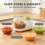Mini Food Chopper 150ml Compact Vegetable Blender, Removable bowl Simple one-button operation 1
