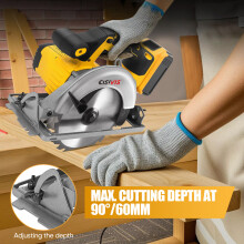 165MM Brushless Cordless Circular Saw Electric Wood Cutter For Dewalt 21V-6900RPM