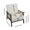 Modern Teddy Fleece Upholstered Accent Armchair 5