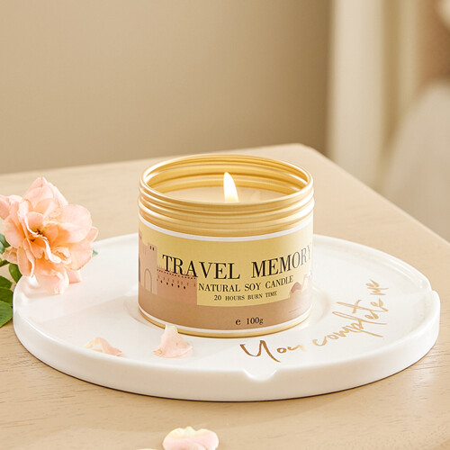 Living And Home Natural Soy Wax Scented Candle, Baltic Amber