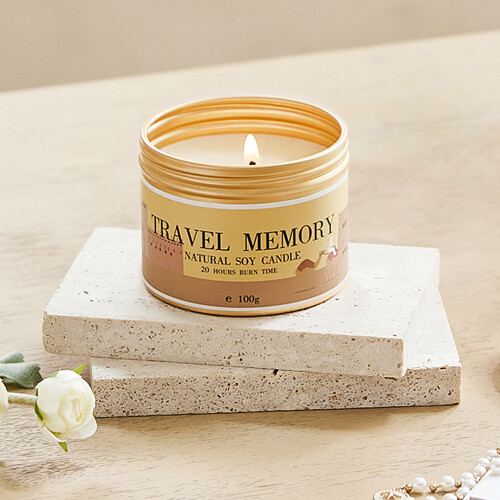 Living And Home Natural Soy Wax Scented Candle, Baltic Amber 1