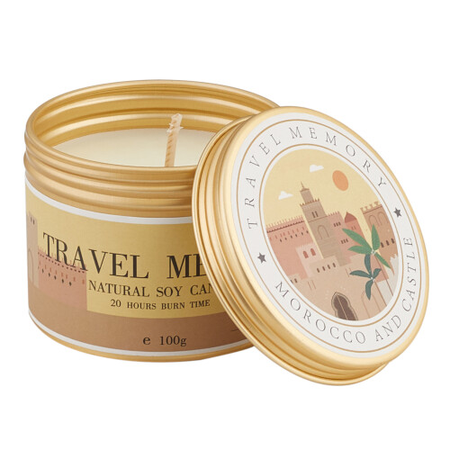 Living And Home Natural Soy Wax Scented Candle, Baltic Amber 2
