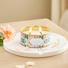 Soy Wax Tin Scented Candle, Plum Blossom