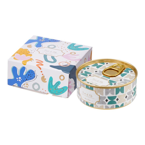 Living And Home Soy Wax Tin Scented Candle, Plum Blossom 2