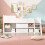 3ft Single Children's White Wooden Bed 4