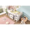 3ft Single Children's White Wooden Bed 12