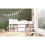 3ft Single Children's White Wooden Bed 15