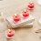 Living And Home 6Pcs Vegetable Wax Scented Candle Set, Red 2