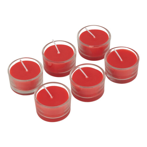 Living And Home 6Pcs Vegetable Wax Scented Candle Set, Red 2