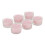Living And Home 6Pcs Vegetable Wax Scented Candle Set, Pink 3